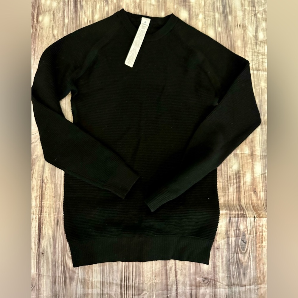 Lululemon merino wool scuba sweater. Black. Size 2.
